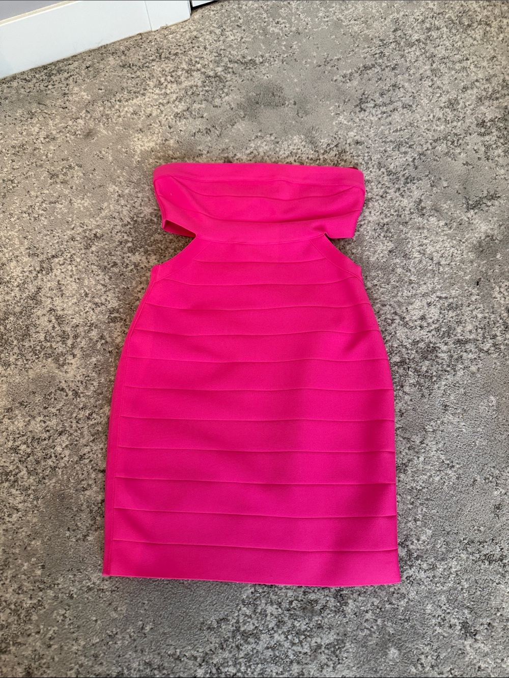 NWOT SUSANA MONACO Hot Pink Bandage Bodycon Dress